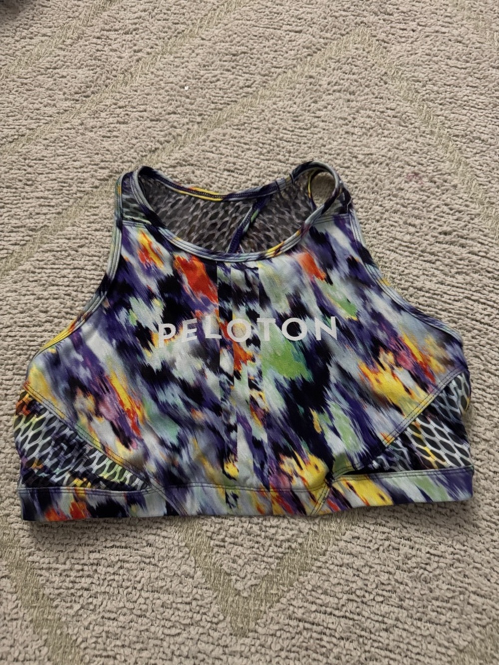 Peloton Multi-Color High Neck Crop Sports Bra